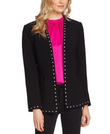 Vince Camuto Kiss-Front Studded Blazer   Reviews - Jackets   Blazers - Women - Macy s at Macys